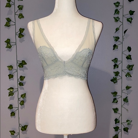 Women’s Free People Aqua Lace Bralette Size Small - Picture 6 of 14